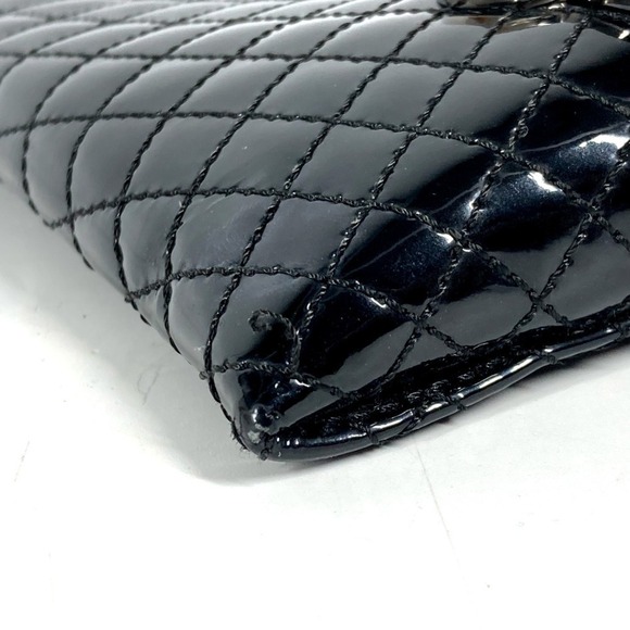 CHANEL Black Leather Logo Pouch - Picture 5 of 15